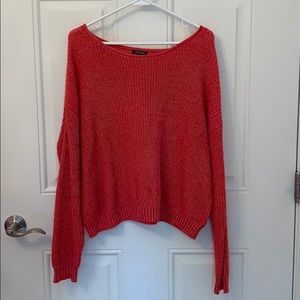 RED AND PINK KNIT SWEATER